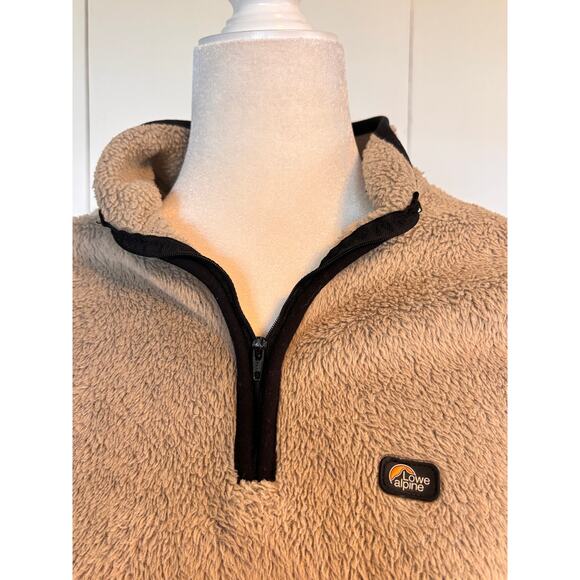 Lowe Alpine Women’s Size‎ Large ¾ Zip Fleece Pullover-Tan w/black piping - Picture 3 of 5